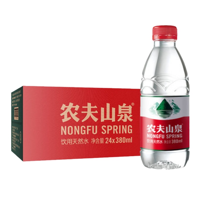 矿泉水 农夫山泉380ml/瓶 24瓶/箱