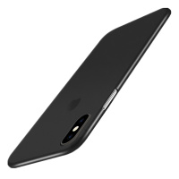 苹果X手机壳超薄送钢化膜iphone XS MAX保护套xr全包磨砂防摔i男女款硬手机套简约iphonex潮X黑其他