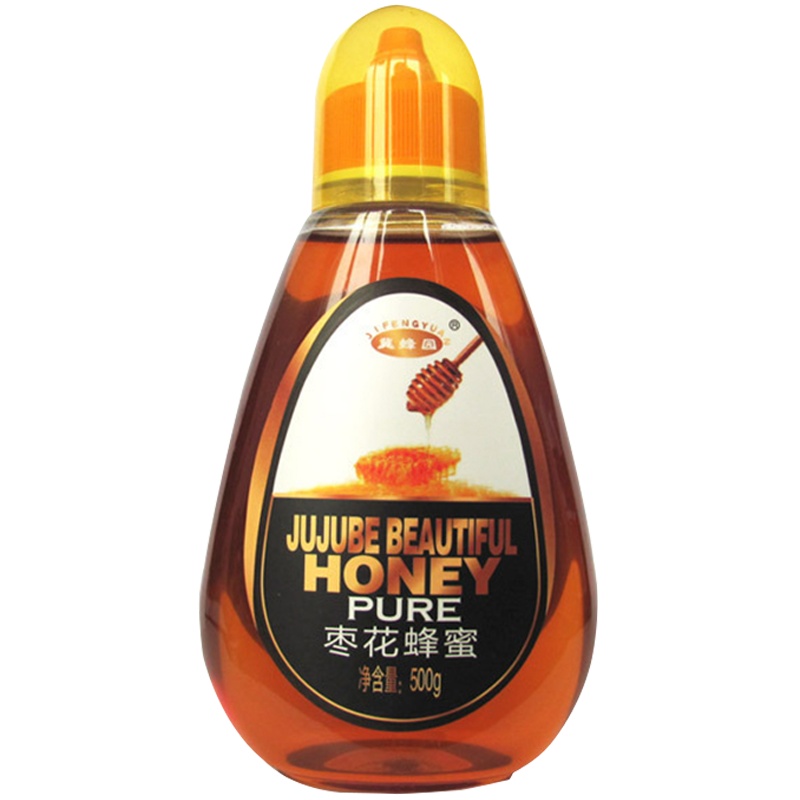 [中华特色]河北供销馆 冀蜂园 枣花蜂蜜500g 纯蜂蜜液态蜜 蜂制品冲调饮品 太行山自有蜂场蜜源 河北保定特产