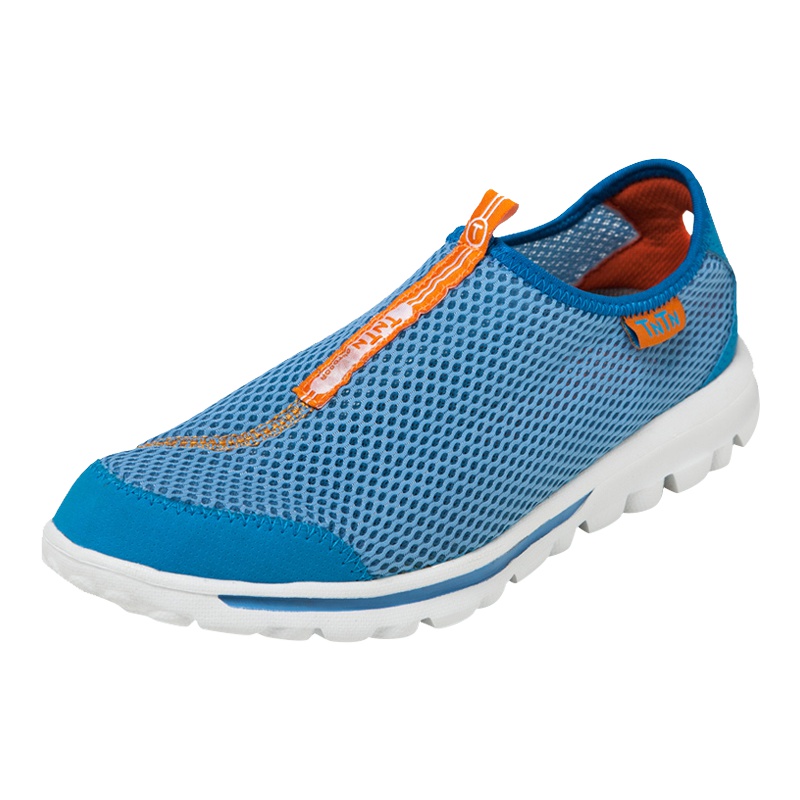 速干透气 中性款天蓝桔色跑鞋 轻盈舒适