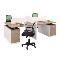 钜晟办公家具板式四人卡座21B2406
