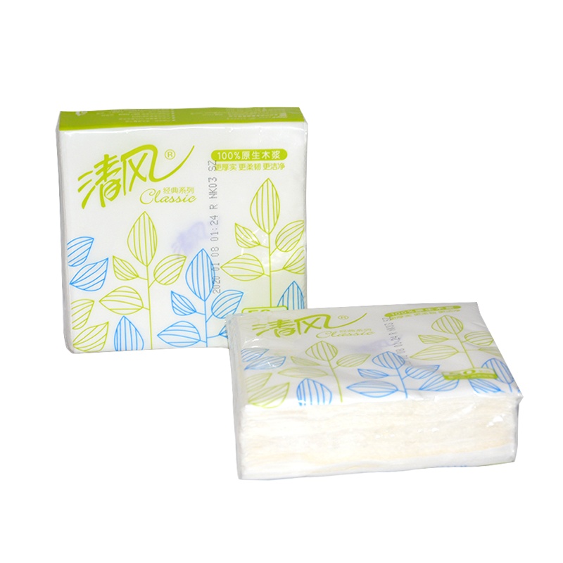 清风餐巾纸50抽96包抽纸商务用纸卫生纸纸巾餐桌用纸整箱