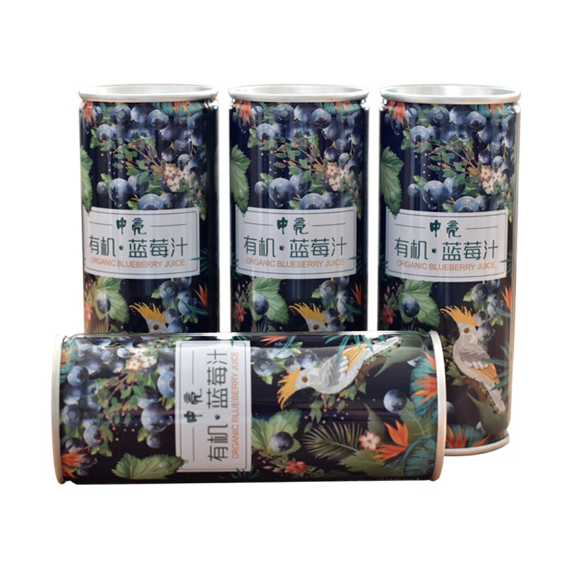 南京溧水特产中亮蓝莓果汁238ml*6瓶非浓缩NFC无添加孕妇儿童饮料无想田园礼盒装