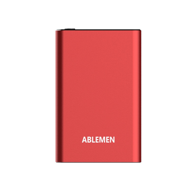 爱搏儿（ABLEMEN）迷你轻薄便携小巧5000毫安 移动电源/充电宝 聚合物移动电源 魅力红