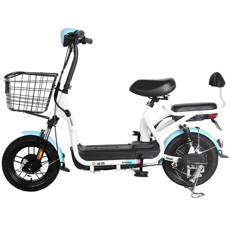 雅迪(yadea)电动车小飞侠新国标48V12AH铅酸电池舒适减震电动车成人踏板电动自行车电瓶车新油光黑