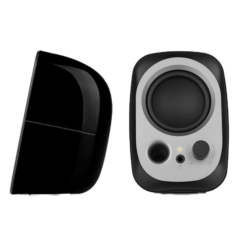 漫步者(EDIFIER) R12U 微型2.0桌面音响 电脑音响 黑色