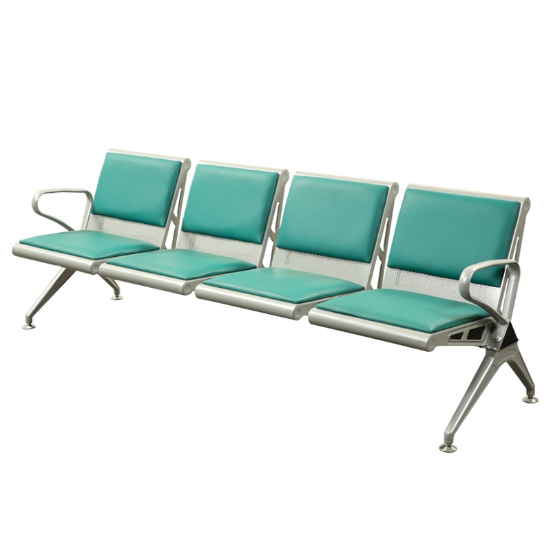 [红心家居]四人位加垫排椅候诊椅休息座椅机场椅等候椅