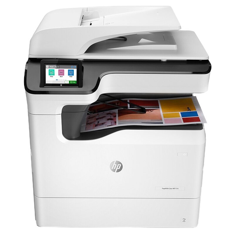 惠普(HP) PageWide Color MFP 774dn A3 彩色页宽复合机 打印复印扫描 有线网络 自动双面
