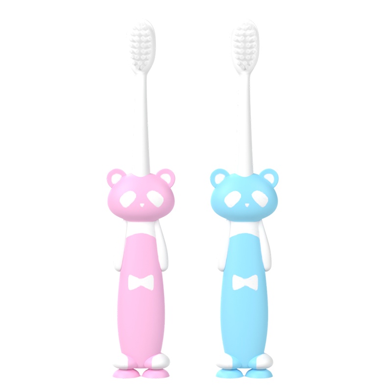 小浣熊(Coati)儿童牙刷软毛 2-5岁宝宝牙刷 小孩小头口腔清洁 训练护龈护齿 2支装