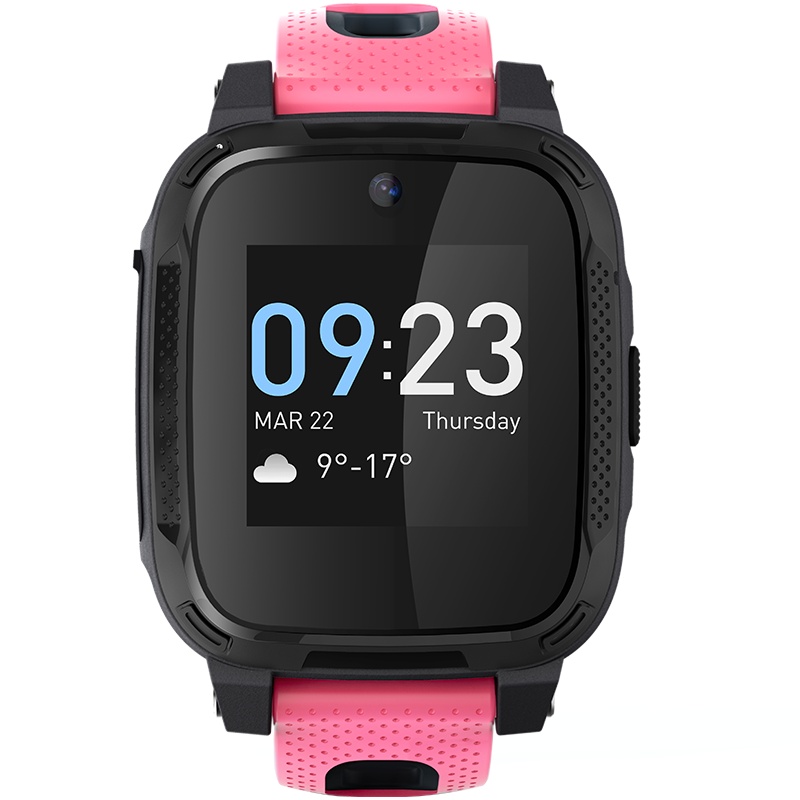 糖猫儿童电话手表JOY2移动联通4G 视频通话 AI智能问答 配音学口语 精准定位 高清通话 中小学生手表手机 粉色