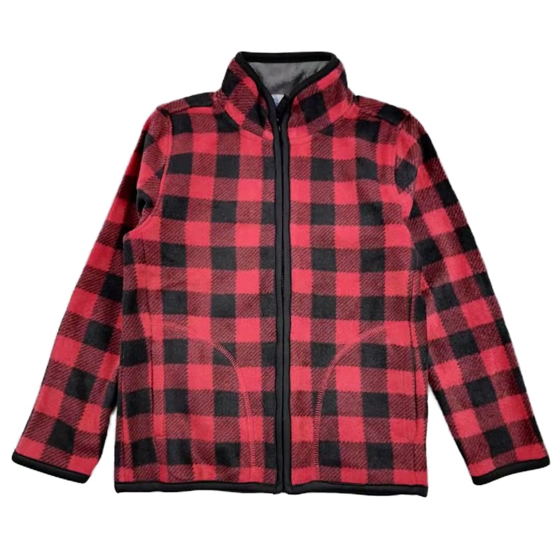 安笛贝乐针织外套摇粒绒上衣加绒春秋款外套110-150cm