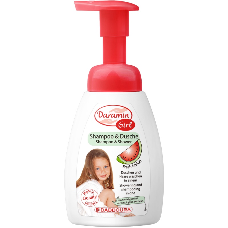 德国进口 达罗咪女童洗发沐浴二合一3-18岁女孩燕麦精华洗护用品250ml
