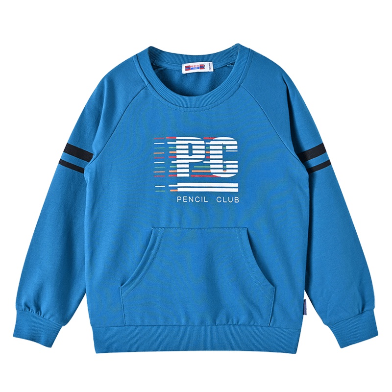 铅笔俱乐部童装2019秋冬新款男童卫衣中大童长袖上衣儿童圆领卫衣