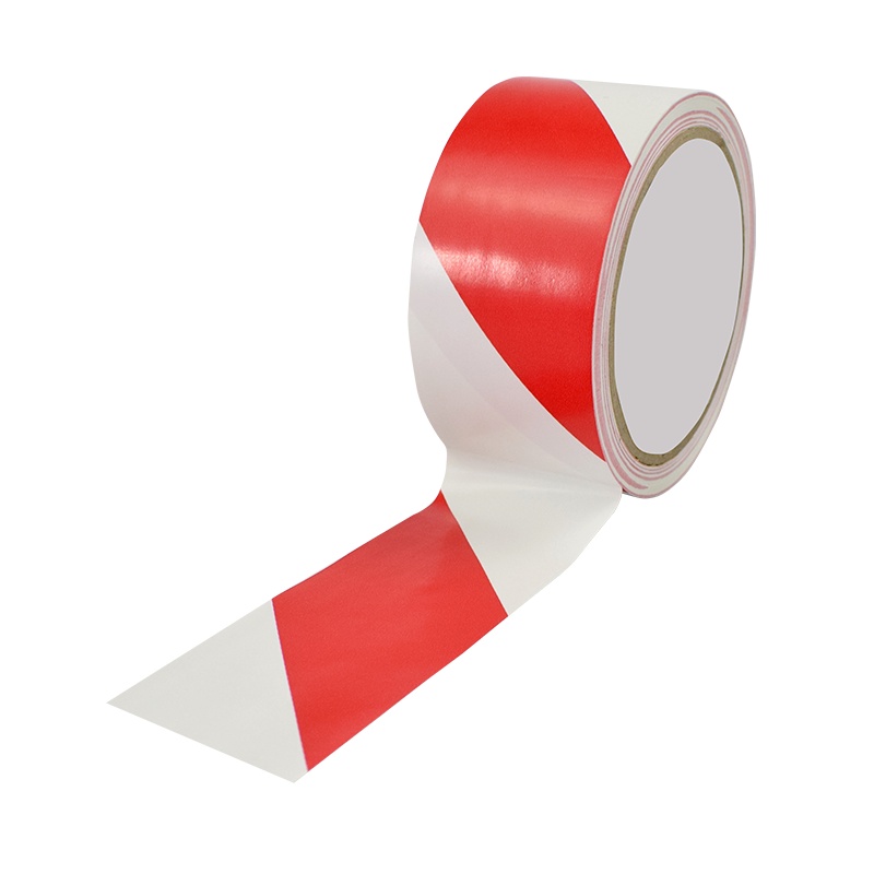 卓顺杰PVC警示胶带红白4.8cm*18Y 3卷装警示斑马线地标帖3卷装