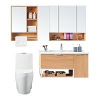 心海伽蓝(SHKL)北欧定制挂墙式浴室柜组合多层板卫浴吊柜卫生间洗脸盆洗手台盆柜