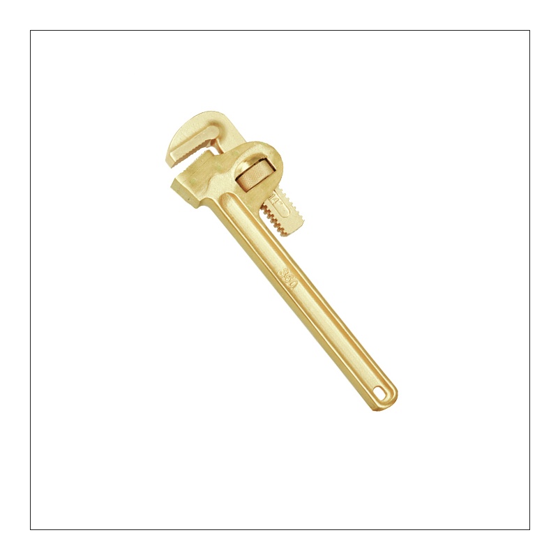 桥防(QIAOFANG) QFA130 铝青铜防爆管钳子 防爆管子钳 75*600mm