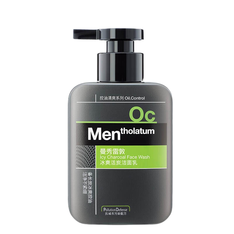曼秀雷敦(MENTHOLATUM) 男士冰爽活炭洁面乳150ml 单支装