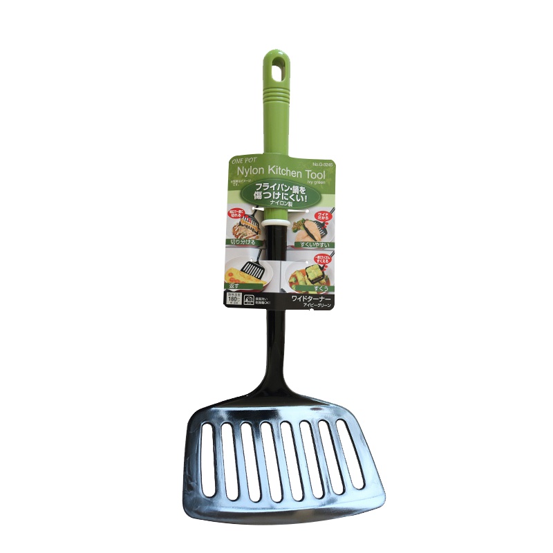 珍珠生活(PEARL LIFE)耐高温加宽漏铲 G-3245日本进口-日本制造-健康-炫彩时尚