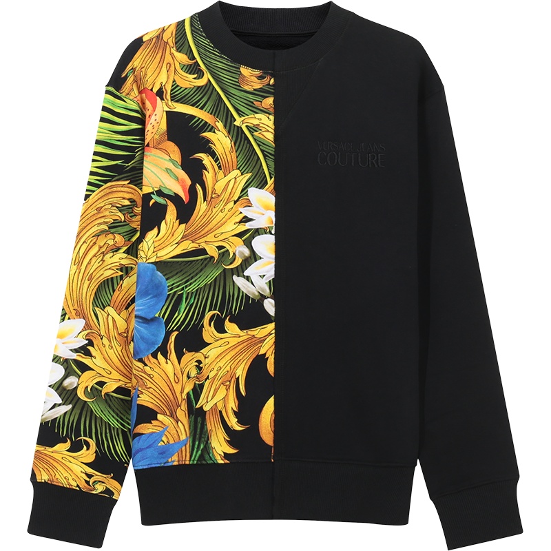 VERSACE JEANS COUTURE 范思哲 男士 棉质圆领长袖卫衣运动衫B7GVA7KG 30330