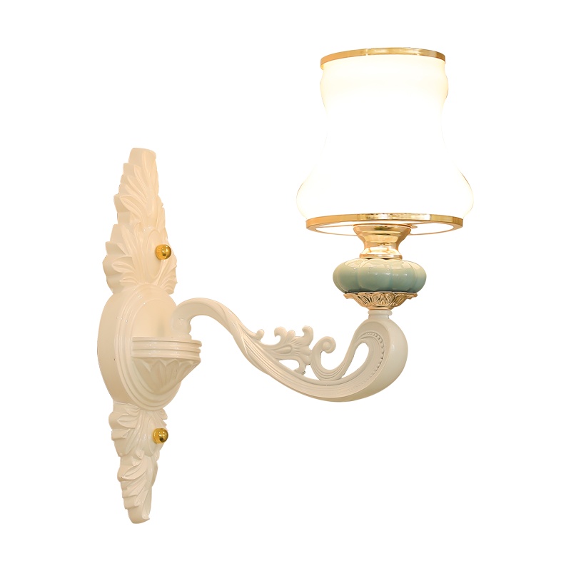 夕牧(XiMu)新中式壁灯仿古实木艺床头卧室LED墙壁灯现代中式灯具固定复古中国风楼梯过道灯背景走廊阳台墙壁灯具灯饰