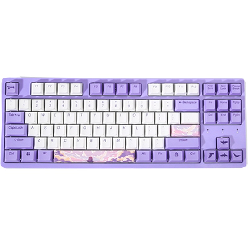 达尔优A87梦遇 Cherry樱桃茶轴机械键盘 LOL//APEX/电竞游戏吃鸡A87梦遇-热升华PBT键帽-樱桃茶轴