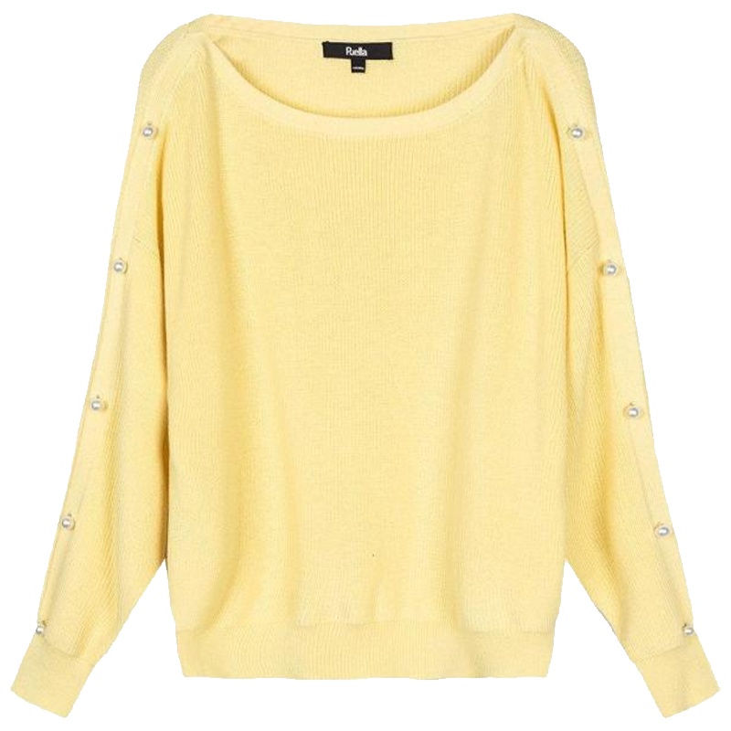 【专柜同款】Puella韩版套头宽松显瘦慵懒风打底镂空针织衫女20012361