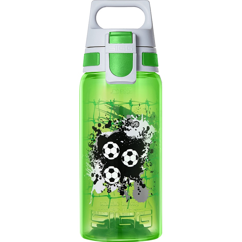 瑞士进口SIGG希格运动水杯便携塑料杯随手杯户外PP杯子儿童小学生饮卡通水杯夏季水瓶 绿色足球500ml