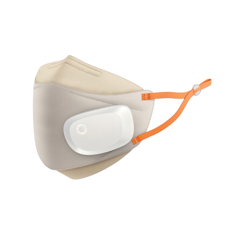 飞利浦(Philips)电动新风口罩轻盈版 防尘防晒防雾霾防花粉轻盈佩戴轻呼吸 带新风模组ACM055/05摩登艺术