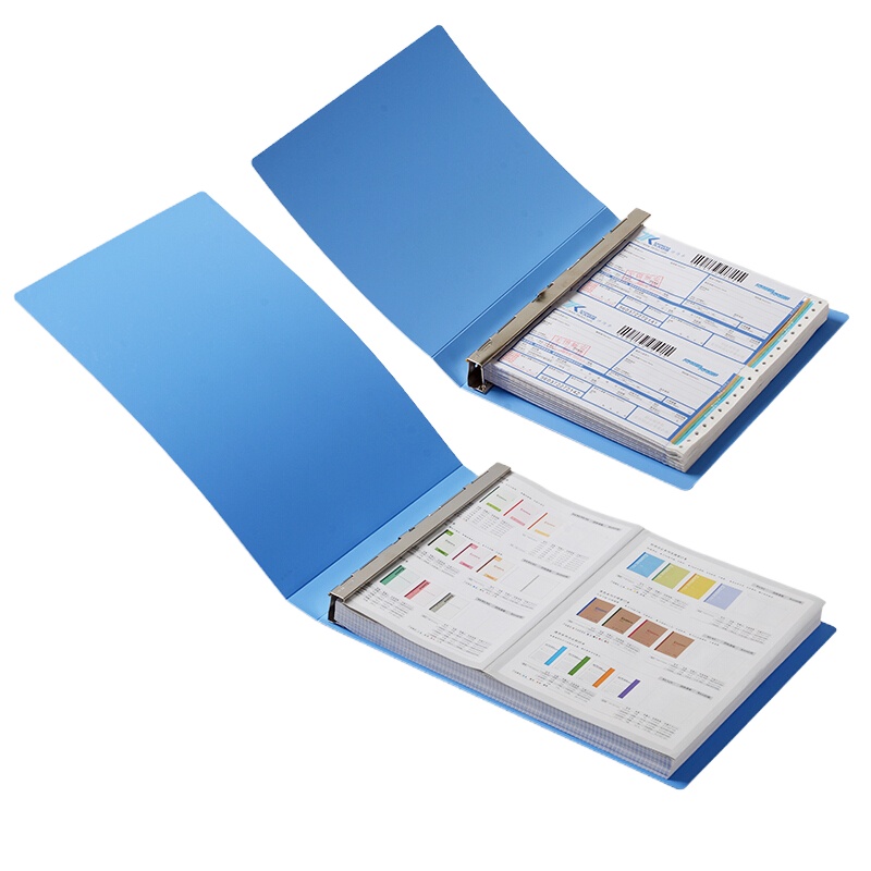 齐心(COMIX)cb128文具22孔打孔文件夹资料夹试卷夹票据夹活页夹办公用品 22孔装381打印纸