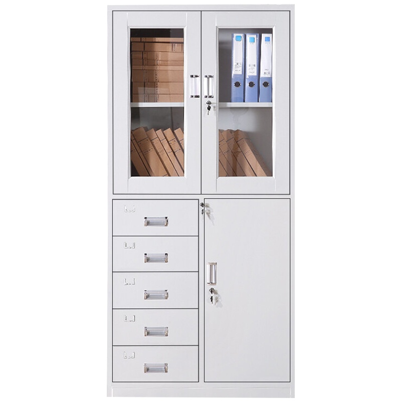 三圣 加厚文件柜偏五斗铁皮柜档案柜资料柜办公柜收纳柜整理柜