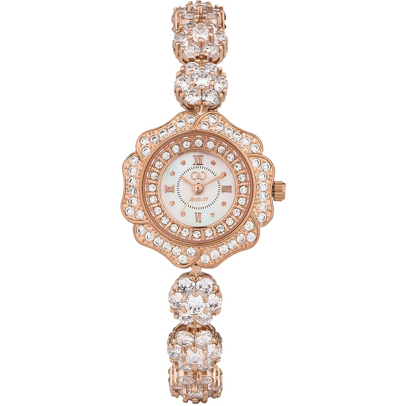 C&C意大利时装手表唯美手链系列施华洛世奇元素花瓣形锆石水晶女士腕表 CC8149-1