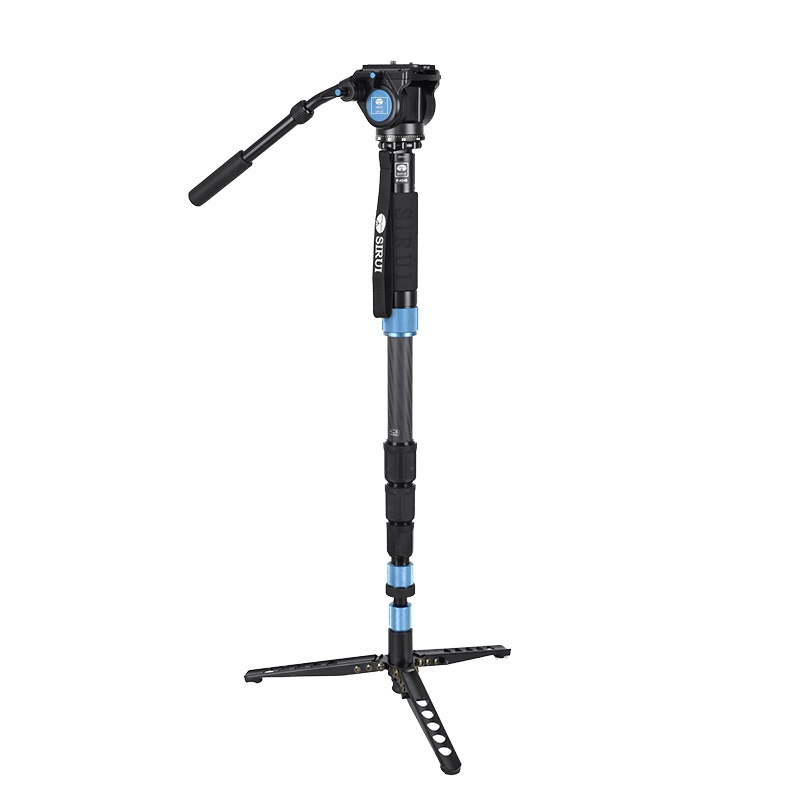 思锐(SIRUI)P424SR+VH10独脚架套装液压云台单反相机摄影摄像 碳素支架高2.02米 多功能独角架变三脚架