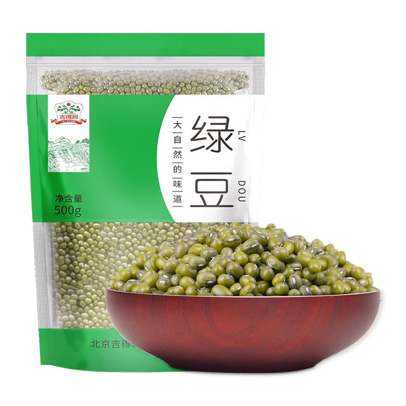 吉得利 绿豆500g 杂粮绿豆汤 绿豆糕无添加五谷杂粮