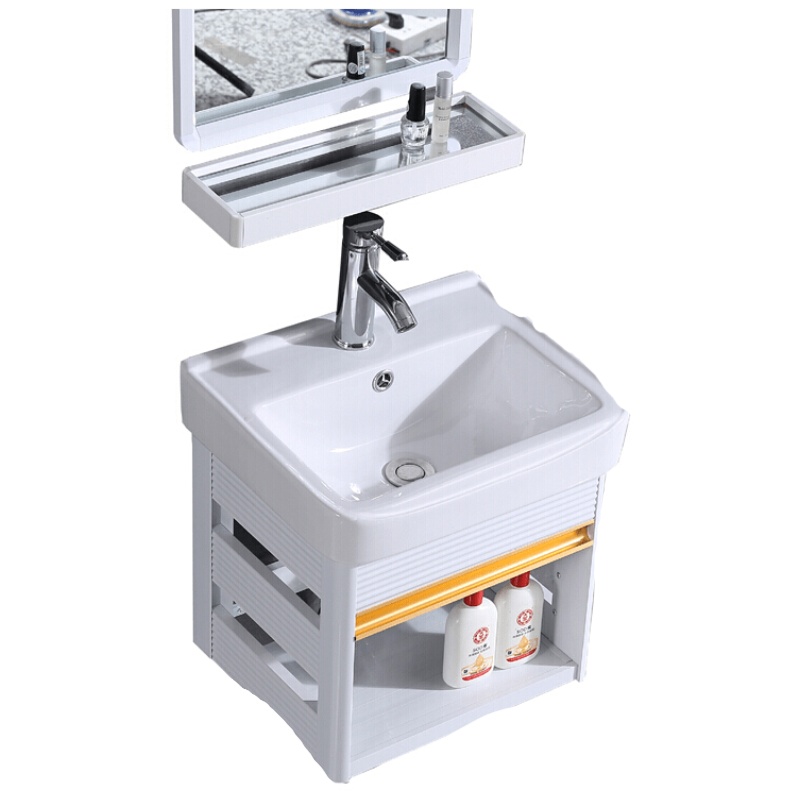 挂墙式洗脸盆迷你小卫生间浴室洗手盆小户型阳台简易陶瓷三角挂盆安心抵