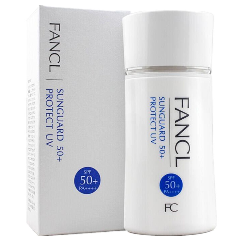 FANCL日本芳珂防晒霜 防晒/隔离倍护防日晒隔离露SPF50+男女士防日晒乳霜清爽保湿紫外线 60ml