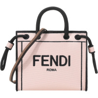 FENDI 2021春夏 女士 织物手提单肩斜挎包迷你款 8BH380 AEHV