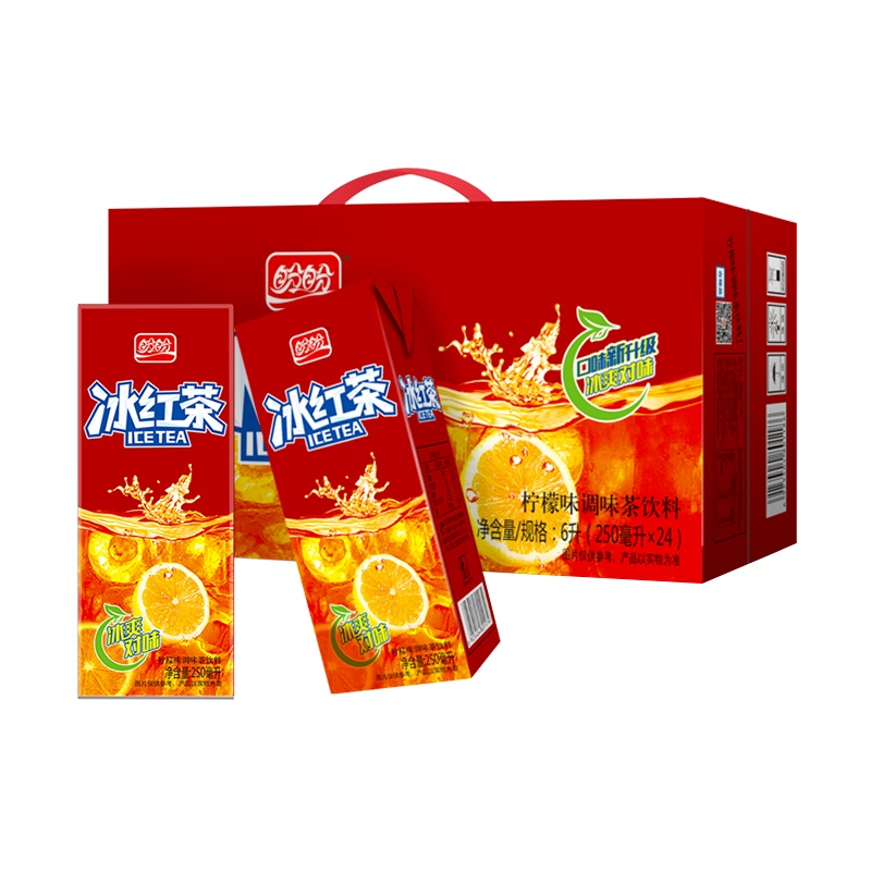 盼盼 冰红茶250ml*24盒 水饮茶饮料
