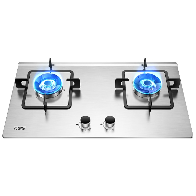 万家乐 燃气灶煤气灶灶台嵌两用灶具 不锈钢高效猛火爆炒 易擦洁净设计 4.5kw大火力天然气JZT-KV031