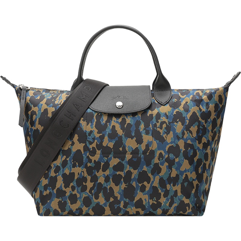 LONGCHAMP 珑骧 女士 LE PLIAGE系列织物短柄手提单肩包饺子包中号 1515 310