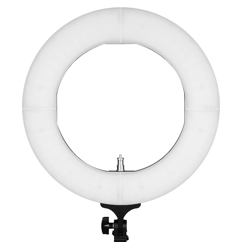 旅行家led环形补光灯直播补光灯 拍照化妆美颜灯 双色温人像摄影灯 室内自拍打光灯 天使眼小视频 14寸