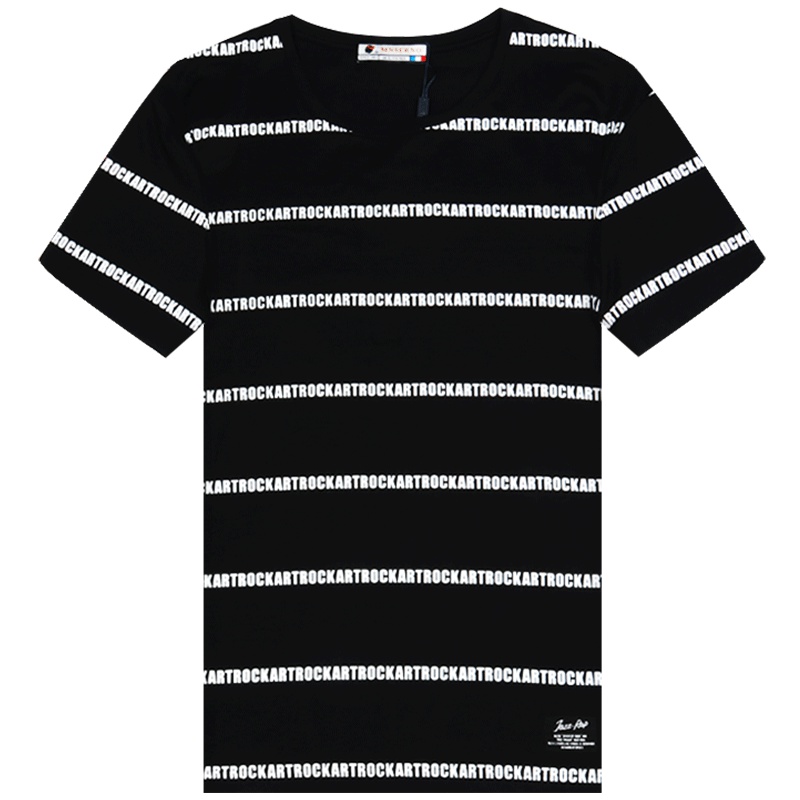 短袖男士t恤男潮修身夏季休闲纯棉圆领上衣青年百搭印花短袖体恤