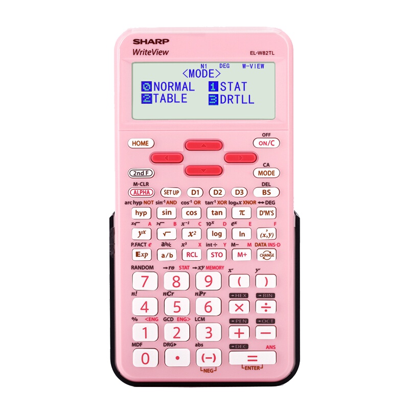夏普(SHARP) EL-W82TL计算器 科学函数计算器 函数机 统计运算计算器 粉色