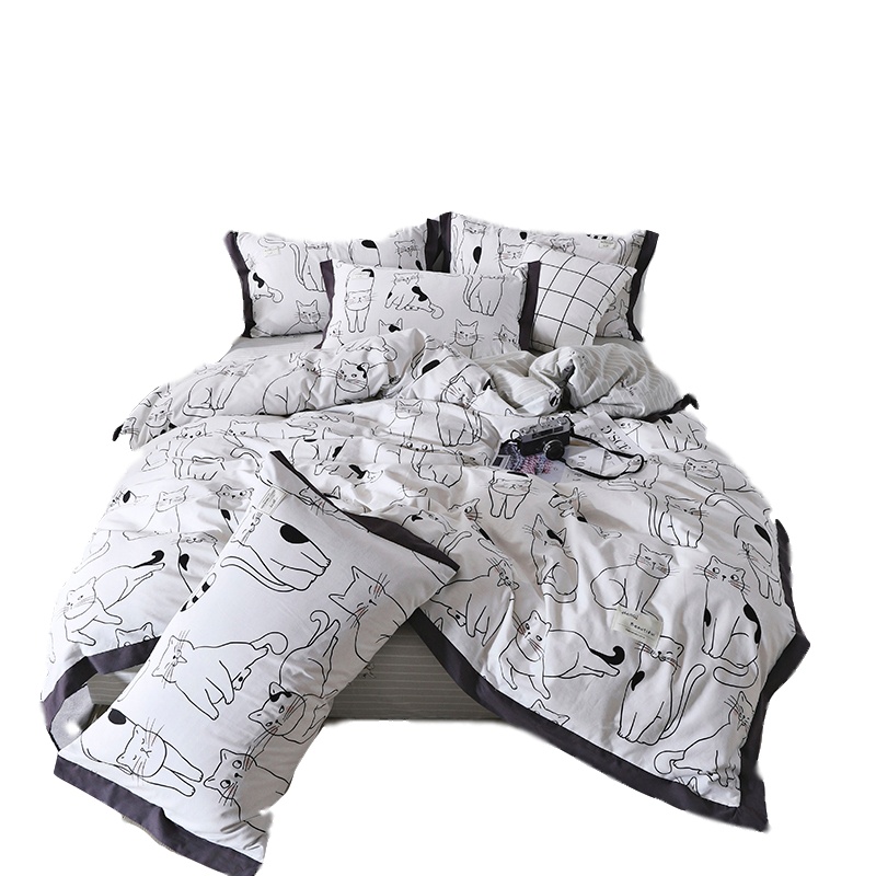 唛乐斯MALLAS全棉四件套 高支精梳 活性印染 床单式三/四件套