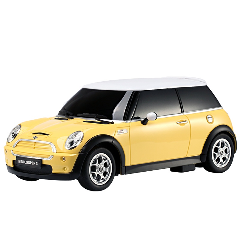 星辉(Rastar)宝马MINI电动遥控车儿童玩具 1:14遥控汽车宝马车模型21800黄色
