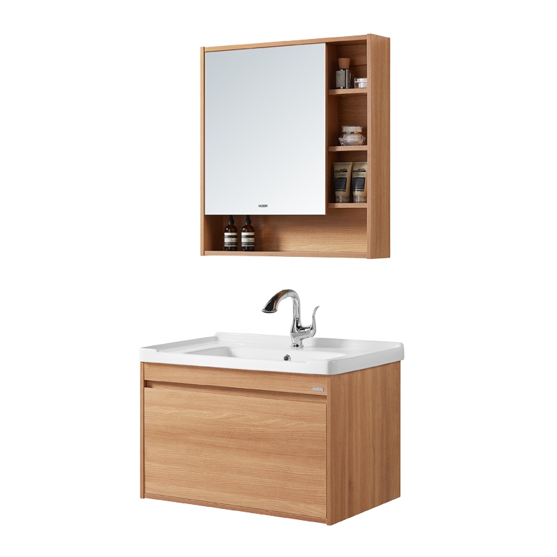 惠达卫浴简约现代实木浴室柜卫生间组合柜洗手盆洗脸盆洗漱台515