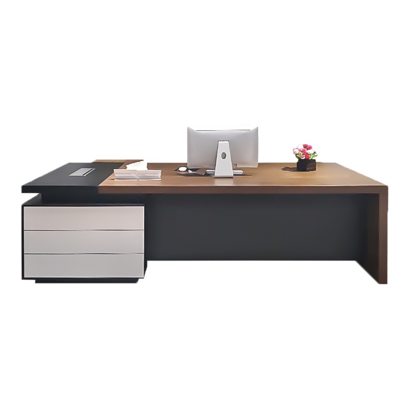 富和美(BNF)66D2802办公家具办公桌老板桌经理桌主管桌办公台总裁台办公桌2800L*2400W*760H