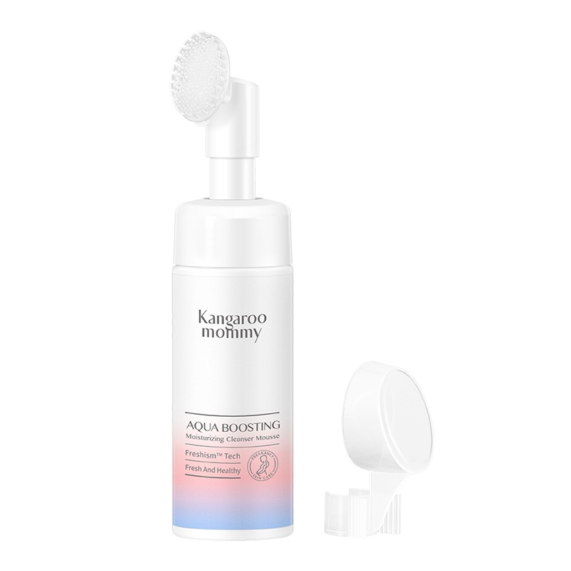 袋鼠妈妈 kangaroomommy 孕妇水满洁面慕斯 孕期温和泡沫洗面奶补水保湿护肤化妆品