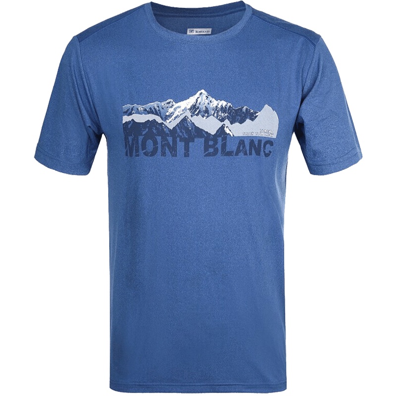 探路者（TOREAD）户外男式透气印花圆领短袖T恤KAJG81453