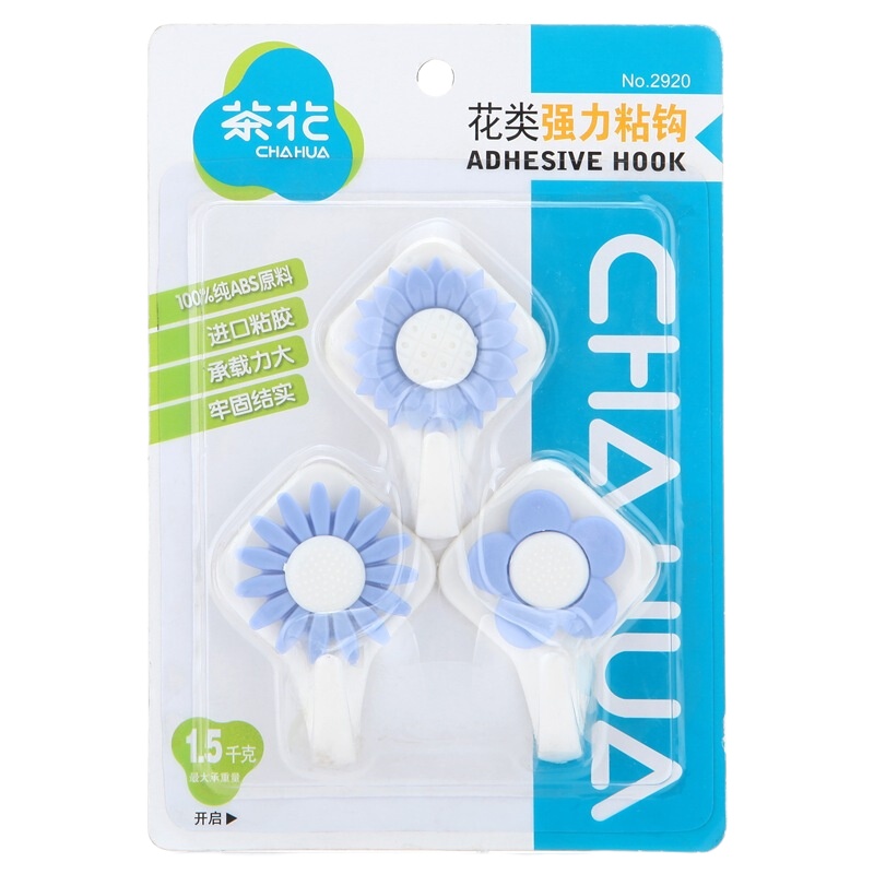 茶花 花类强力粘钩(1X3)2920