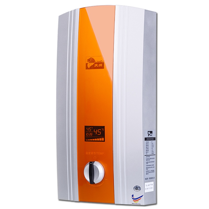 捷狮LionEx B8L8500W即热式电热水器家用淋浴恒温免储水快速热洗澡机过水热商用电热水器微电脑式
